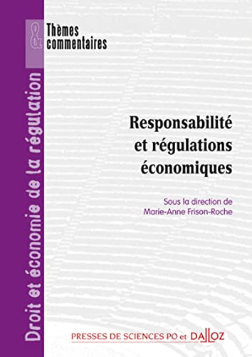 Couverture RESPONSABILITE ET REGULATIONS ECONOMIQUES - Frison-Roche (Broché) - ISBN 9782247075713