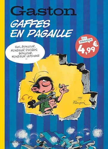 Couverture GASTON (EDITION 2018) - TOME 10 - GAFFES EN PAGAILLE - Franquin (Broché) - ISBN 9782808514514