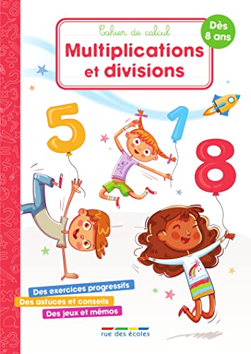 Couverture MULTIPLICATIONS ET DIVISIONS : CAHIER DE CALCUL (Poche) - ISBN 9782820814456
