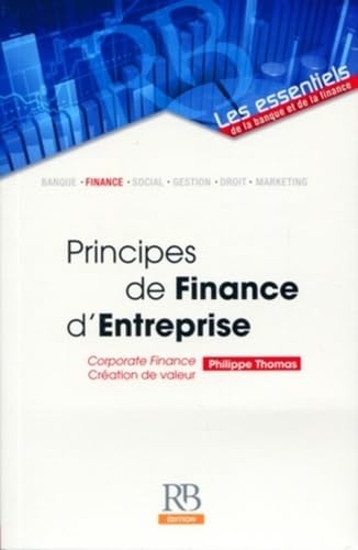Couverture PRINCIPE FINANCE ENTREPRISE - Thomas Phil (Trade Paperback) - ISBN 9782863255414