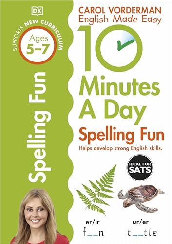 Couverture 10 MINUTES A DAY SPELLING FUN AGES 5-7 (KEY STAGE 1) (Mass Market Paperback) - ISBN 9780241183847