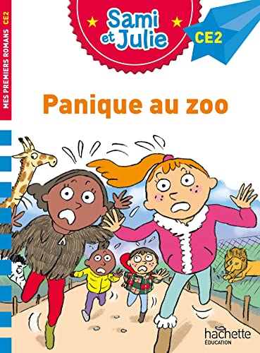 Couverture SAMI ET JULIE CROMAN CE2 PANIQUE AU ZOO (Poche) - ISBN 9782017219958