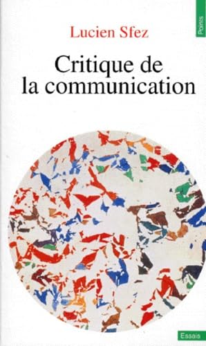 Couverture CRITIQUE DE LA COMMUNICATION - Stez (Broché) - ISBN 9782020183147