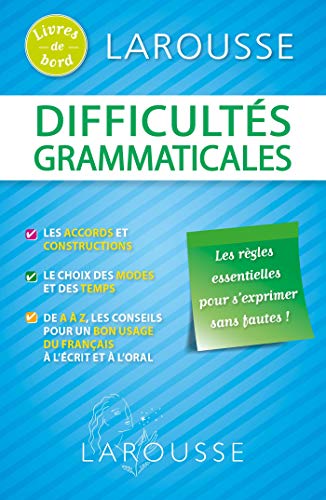 Couverture DIFFICULTES GRAMMATICALES (Mass Market Paperback) - ISBN 9782035903266