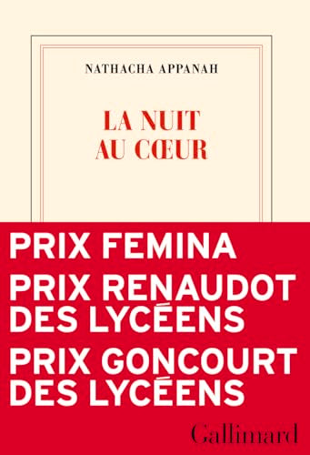 Couverture LA NUIT AU COEUR - Appanah Nathacha (Broché) - ISBN 9782073080028