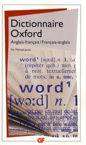 Couverture DICTIONNAIRE OXFORD ANG-FRA/FRA-ANG - Janes (Poche) - ISBN 9782081212312