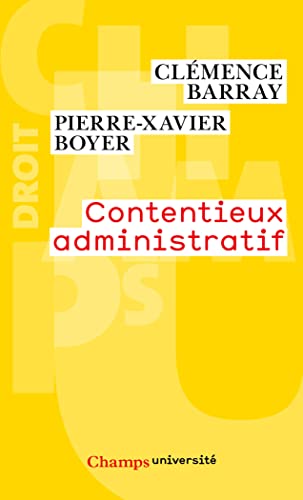 Couverture CONTENTIEUX ADMINISTRATIF - Boyer Barray (Trade Paperback) - ISBN 9782081332799