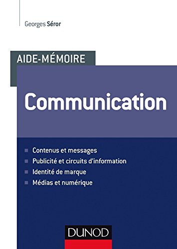 Couverture AIDE-MEMOIRE - COMMUNICATION (Trade Paperback) - ISBN 9782100741717
