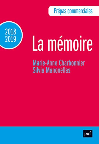 Couverture LA MEMOIRE 2018/2019 - Manonellas Charbonnier (Broché) - ISBN 9782130800569