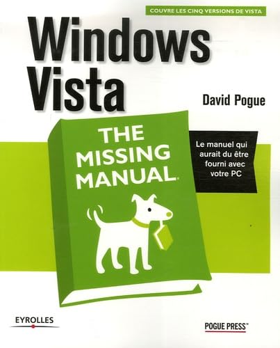 Couverture WINDOWS VISTA.THE MISSING MANUAL - Pogue (Trade Paperback) - ISBN 9782212120943