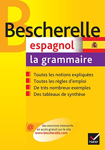 Couverture BESCHERELLE ESPAGNOL : LA GRAMMAIRE - Da-Silva (Poche) - ISBN 9782218926211