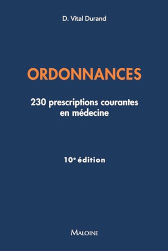 Couverture ORDONNANCES, 10E ED. - Vital Durand Denis (Trade Paperback) - ISBN 9782224036959