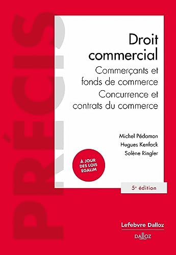 Couverture DROIT COMMERCIAL 5°ED. - Pedamon Et All (Broché) - ISBN 9782247183647