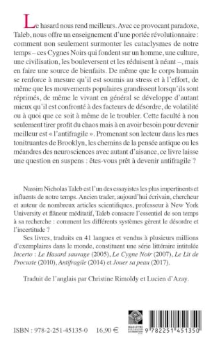 Couverture ANTIFRAGILE [FORMAT POCHE] - Taleb N N. (Trade Paperback) - ISBN 9782251451350