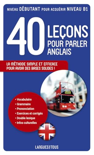 Couverture 40 LECONS POUR PARLER ANGLAIS - Marcheteau/Berman (Poche) - ISBN 9782266189057