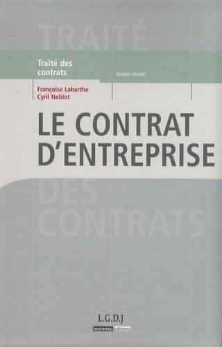 Couverture LE CONTRAT D'ENTREPRISE - Noblot Labarthe (Broché) - ISBN 9782275032115
