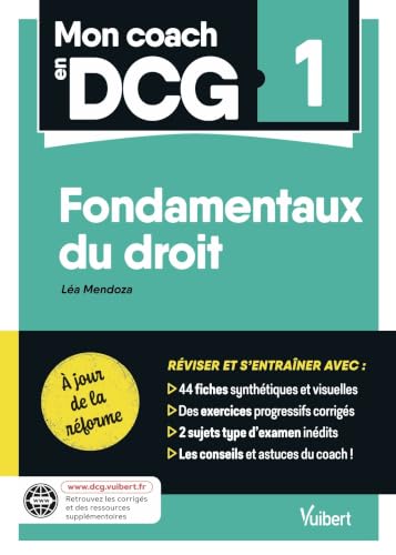 Couverture MON COACH EN DCG 1 (Broché) - ISBN 9782311414790