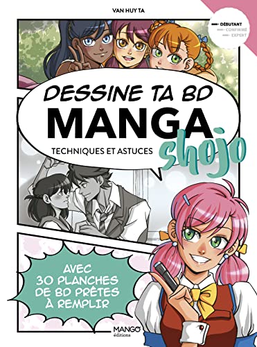 Couverture DESSINE TA BD MANGA SHOJO - Ta Van Huy (Graphic Novel / Album) - ISBN 9782317033810