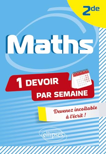 Couverture MATHS - SECONDE - Rauwel Nicolas (Mass Market Paperback) - ISBN 9782340104181