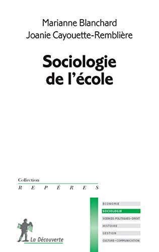 Couverture SOCIOLOGIE DE L'ECOLE (Poche) - ISBN 9782707185709