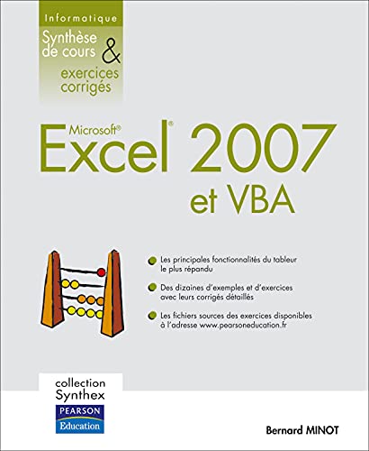Couverture EXCEL 2007 ET VBA - Minot-Bernard (Poche) - ISBN 9782744072604