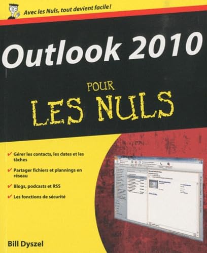 Couverture OUTLOOK 2010 POUR LES NULS - Dyszel (Broché) - ISBN 9782754020305