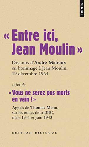Couverture ENTRE ICI, JEAN MOULIN (Mass Market Paperback) - ISBN 9782757818169