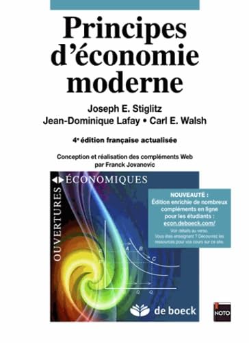 Couverture PRINCIPES D'ECONOMIE MODERNE - J.E.Stiglitz (Broché) - ISBN 9782804174729