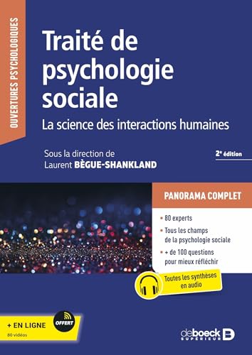 Couverture TRAITE DE PSYCHOLOGIE SOCIALE (Broché) - ISBN 9782807341388