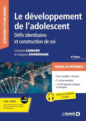 Couverture LE DEVELOPPEMENT DE L'ADOLESCENT (Broché) - ISBN 9782807348035