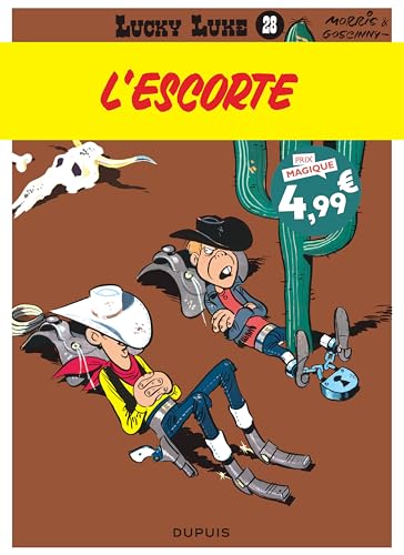 Couverture LUCKY LUKE T28 - L'ESCORTE - Morris/Goscinny (Poche) - ISBN 9782808514392