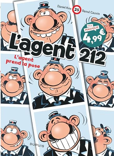 Couverture L'AGENT 212 - TOME 25 - L'AGENT PREND LA POSE - Kox/Cauvin (Poche) - ISBN 9782808514521
