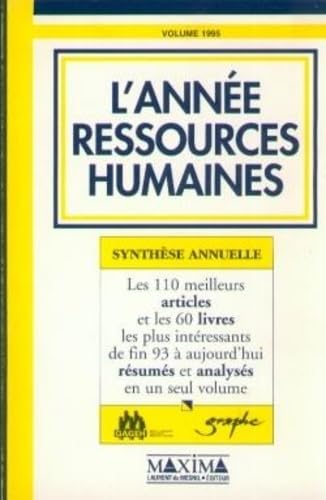 Couverture L'ANNEE RESSOURCES HUMAINES (Broché) - ISBN 9782840010760