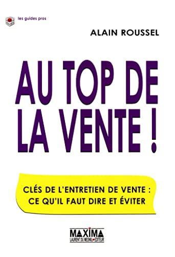 Couverture AU TOP DE LA VENTE! - Roussel (Broché) - ISBN 9782840015925