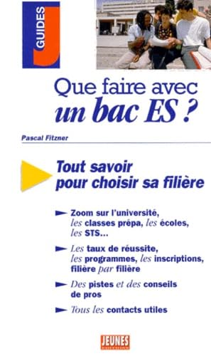 Couverture QUE FAIRE AVEC UN BAC ES? (Broché) - ISBN 9782844720061