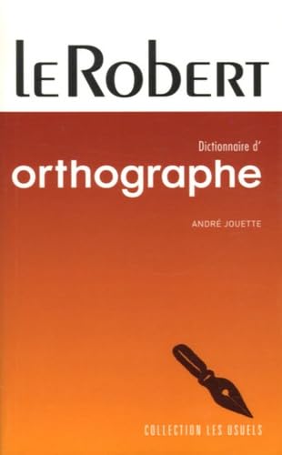 Couverture DICTIONNAIRE D'ORTHOGRAPHE (Poche) - ISBN 9782849022627