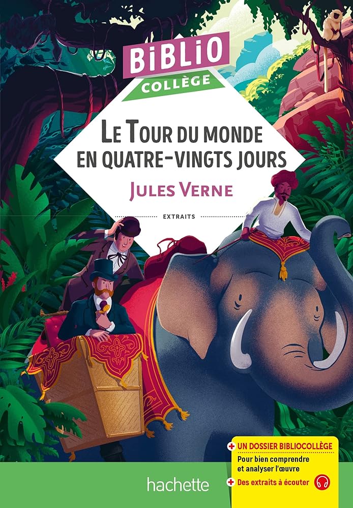 Bibliocollège - Le Tour du monde en 80 jours, Jules Verne cover image