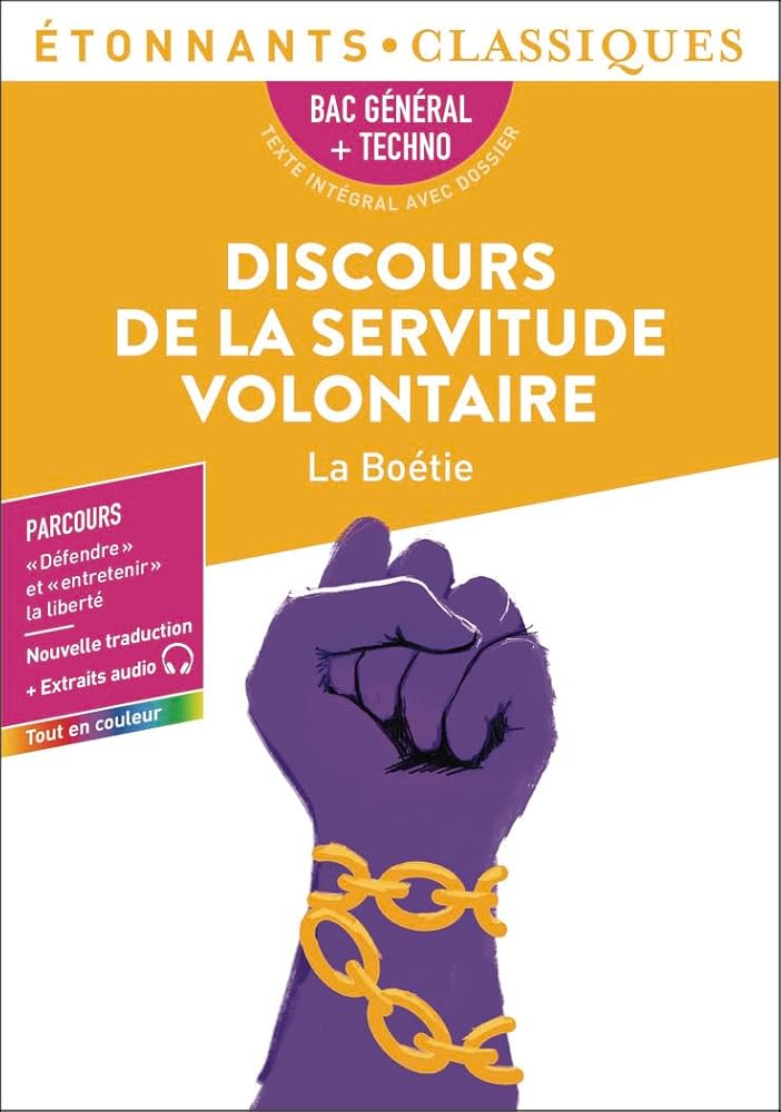 Discours de la servitude volontaire - Bac 2026 cover image