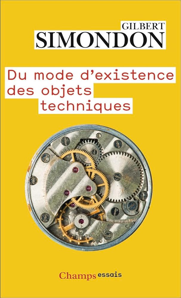 Du mode d'existence des objets techniques cover image