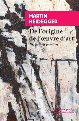 De l'origine de l'oeuvre d'art: Première version cover image